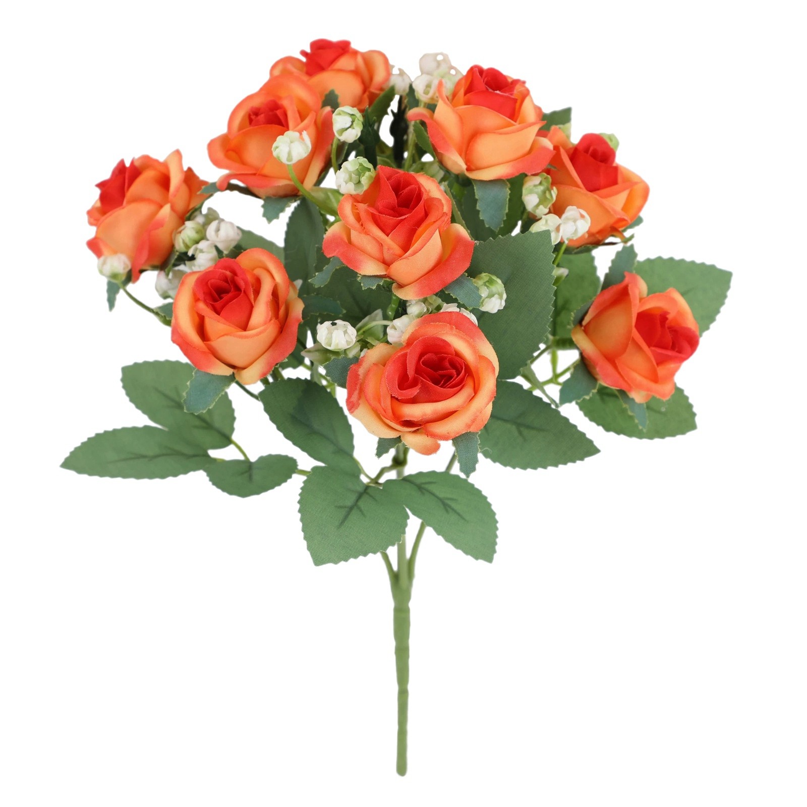 thumbnail image 2 of Simulación Rosa Flor de Seda Rosa Decoración del Hogar Adornos Atmósfera Primaveral Diseño Simulación Verde Exquisito Simulación Flores., 2 of 2